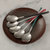 勺子加厚不锈钢家用长柄吃饭西瓜汤叉子学生餐具创意儿童网红小圆(银色系列（颜色随机）)第3张高清大图