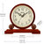 汉时（Hense）中式创意实木装饰台钟欧式客厅古典静音座钟HD02(棕色外框石英机芯)第2张高清大图