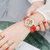 GEMAX格玛仕女士手表时尚气质款全镂空防水全自动机械表手表女休闲时尚女神腕表(白色 皮带)第3张高清大图