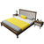 物槿 北欧实木软靠床 LH-02(1.8米*2米胡桃色 单床+床垫+2床头柜)第5张高清大图