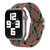 适用于苹果手表7代尼龙编织表带日字扣双圈运动时尚38/40/41通用42/44/45表带(黑色&红色 42/44/45MM通用)第5张高清大图