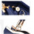 新款女包OL通勤定型时尚斜挎单肩女士手提包(宝蓝色)第5张高清大图