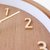 MJK北欧创意钟表时尚实木挂钟客厅家用时钟挂墙表静音简约现代(12英寸（直径30.5厘米） 胡桃色)第4张高清大图