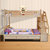 木巴实木子母床多功能儿童床上下带书桌床高低组合床上下铺包邮(C028 默认)第4张高清大图