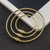 【5根套装】 金色钢丝圈环 钥匙扣链圈绳创意个性简约DIY材料配件(混搭5根每个型号一种)第2张高清大图