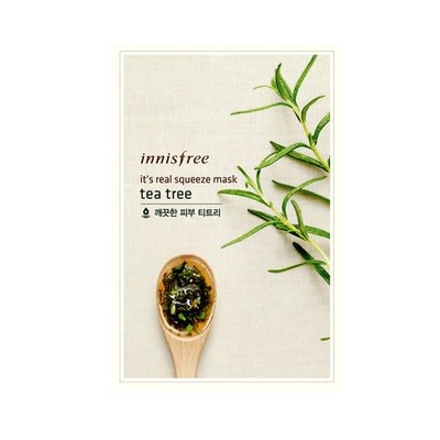 韩国直邮包税 Innisfree 悦诗风吟 真萃鲜润面膜 茶树10张