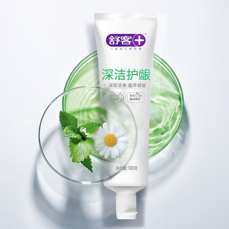 舒客深洁护龈牙膏(180g*4)