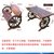 云艳实木桌椅三件套碳化防腐木车轮桌椅 1.6米YY-905第2张高清大图