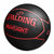 斯伯丁篮球官方室内外耐磨7号成人比赛PU蓝球76-868Y(黑红双色 7号球)第4张高清大图
