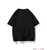 X17短袖T恤男日系2022夏季新款青少年宽松大码圆领印花假两件半袖T恤潮XCF0014(黑色 5XL)第2张高清大图