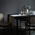 MOANRO北欧简约实木饭桌家用小户 型现代4人黑色ins网红餐桌椅组合(餐桌1.6m+餐椅x2)第5张高清大图