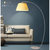 东联美式护眼落地灯 LED灯泡创意立式台灯客厅卧室灯具床头书房灯饰L6002(白色)第4张高清大图