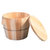 蒸尚美木制蒸米饭饭桶厨房家用杉木大小木桶蒸笼竹制蒸格蒸饭木桶(30厘米(提手盖子))第3张高清大图