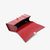 CLIIO KOUIR新款女包质感沙漏包梯形单肩斜挎手提女包锁扣弧形包包(酒红色)第3张高清大图