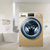海尔（Haier）洗衣机全自动滚筒直驱变频静音超薄紫水晶8公斤家用G80678BX14G 46MM超薄 紫水晶 下排水(金色)第3张高清大图