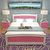 现代简约白色实木床松木床双人床单人床儿童欧式床1.5 1.2 1.8米m(粉白色无抽 1.8米*2米)第3张高清大图