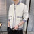 富贵鸟2021春季新款男士休闲工装夹克个性时尚棒球服潮流外套男(浅灰色 XL)第4张高清大图