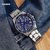 卡西欧（CASIO）手表 EDIFICE系列多功能商务男表防水计时腕表 钢带黑盘蓝圈蓝针EFV-540D-1A2(灰色 树脂)第3张高清大图