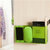 有乐 免钉壁挂式储物盒 墙面杂物收纳盒（大号）zw508(绿色)第4张高清大图