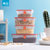 茶花冰箱收纳盒水果保鲜盒专用厨房塑料长方形冷冻食品密封盒(橘色 1150ml)第2张高清大图