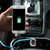 卡饰得（CARCHAD) 车载多功能充电器 带电压显示双USB车用充电器 3.1A 只能快充 蓝色氛围灯(银色)第2张高清大图