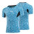 REA 男式 拼色运动舒适短袖T恤R1610-001(蓝色 XXL)第3张高清大图