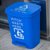 俊采云JCY-E55垃圾分类垃圾桶40L脚踩大号户外厨房家用可回收塑料大容量脚踏式40L分类脚踏绿色（单位：个）(绿色 JCY-E55)第4张高清大图