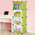 索尔诺卡通书柜儿童书架自由组合玩具收纳柜简易储物置物架柜子(A6102粉色 单排书柜)第4张高清大图