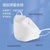 一次性独立包装立体口罩透气鱼型布四层防护kf94柳叶鱼嘴口罩熔喷面罩(白色10片装 一包)第3张高清大图