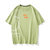 短袖t恤男2021夏季新款潮牌潮流网红半袖体恤上衣服JH9901(绿色 XL)第2张高清大图