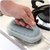 清洁擦 带手柄去污海绵擦A968厨房碗碟刷地板瓷砖除垢清洁擦lq2010(绿色)第3张高清大图