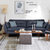 TIMI天米 北欧沙发 现代简约沙发 皮艺沙发组合 单人双人三人沙发 客厅沙发组合(米色 单人位沙发)第4张高清大图