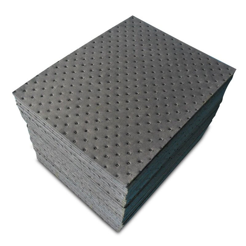 谋福 灰色通用吸附棉 工业吸油棉吸油垫 吸液棉 泄露控制吸污垫 吸收