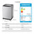 Haier/海尔 波轮洗衣机10公斤智能家用大容量全自动洗衣机节能玻璃上盖面板XQB100-Z116(月光灰 XQB100-Z116)第5张高清大图