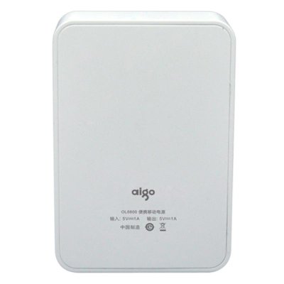 爱国者OL6600便携式移动电源（白色）（6600mAh）