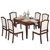 亚格林 美式 餐桌 椅组合圆桌折叠伸缩饭桌小户型家具圆桌子(餐桌+4张0906餐椅)第5张高清大图