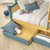 喜梦宝子母床上下床高低床双层床组合松木家具多功能实木床儿童床(木色 1.2米子母床（简梯）)第7张高清大图