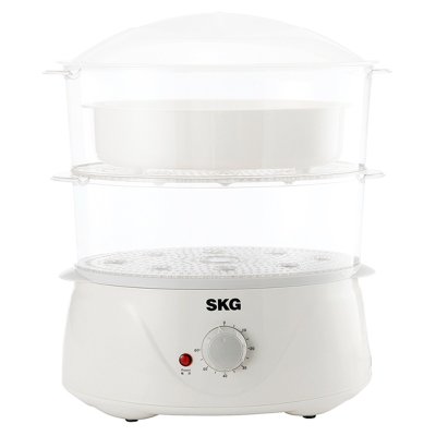 【清仓处理】SKG TLE-08A多功能电蒸笼 6L 机械版 食品级PP 白色