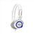 硕美科 声籁(Salar) V88 头带式线控耳麦 带话筒(白蓝)第5张高清大图
