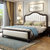吉木多 小美式实木床 1.8米主卧欧式双人床现代简约白色软靠1.5m卧室婚床(1.5*2米宝马灰 单床)第2张高清大图