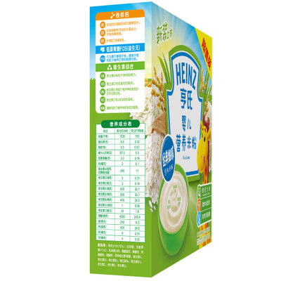 【真快乐自营】亨氏 (Heinz)婴儿营养米粉经济装(辅食添加初期-36个月适用)400g