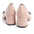 森达2021春季新款商场同款气质蝴蝶结通勤粗高跟女单鞋VK704AQ1(粉红色 35)第6张高清大图