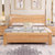 进畅家具 床 实木床进口榉木1.5m双人床1.8米实木床现代简约榉木高箱储物婚床(1.5*2米 床)第2张高清大图