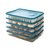 食品级饺子盒专用家用水饺馄饨盒冰箱保鲜冷冻盒收纳盒子多层托盘(深蓝3盒1盖(收藏加购送包饺子神器)第2张高清大图
