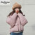 2018新款韩版冬季外套学生宽松bf厚短款蓬蓬面包服女(黑色 XL)第3张高清大图