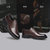Zero零度正装鞋 2021秋季男士皮鞋新品头层牛皮商务正装男鞋德比鞋子(暗棕 43)第5张高清大图