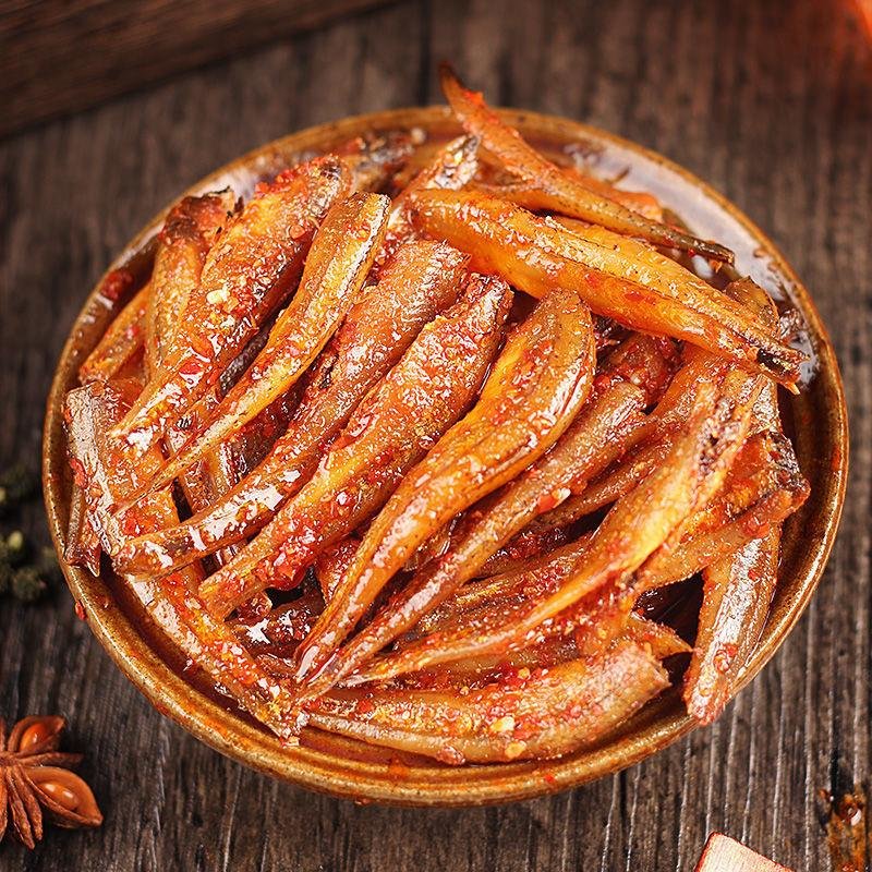 麻辣小鱼仔香辣味麻辣小黄鱼干即食零食非劲仔小鱼休闲小吃(麻辣味