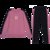跑步服运动服套装女士春秋2021年新款春季宽松休闲时尚卫衣两件套(紫色 XL)第5张高清大图