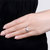 鸣钻国际柔美 30分钻戒女 结婚求婚钻石戒指 白金钻石戒指女第2张高清大图