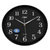 康巴丝时尚创意客厅钟表挂钟静音简约时钟C2246(黑色)第4张高清大图
